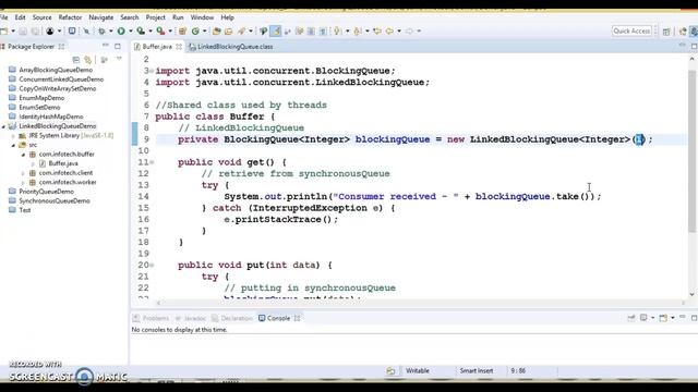 LinkedBlockingQueue in Java | Internal Working of LinkedBlockingQueue in Java смотреть онлайн