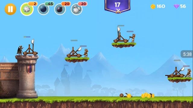 Играем в игру "Катапульта" #2 смотреть онлайн