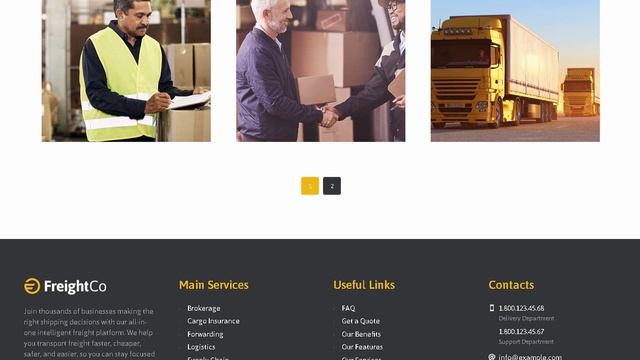 FreightCo | Transportation & Warehousing WordPress Theme | Themeforest Templates смотреть онлайн