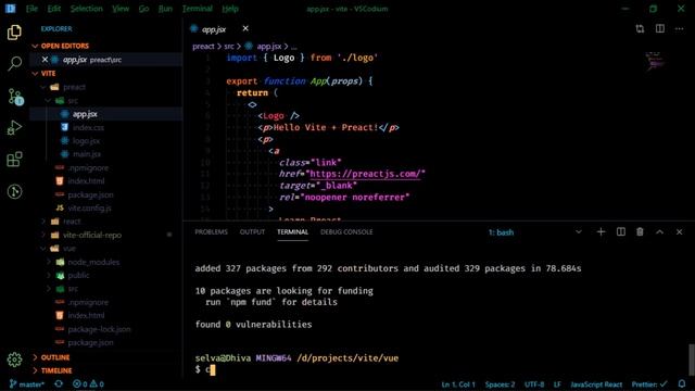 Vite Setup for Vue, React & Preact смотреть онлайн