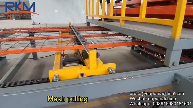 3-8mm Automatic reinforcing wire mesh welding machine with spooler feeding for construction смотреть онлайн