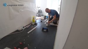 Как уложить КРУПНЫЙ КЕРАМОГРАНИТ  на сухую стяжку!