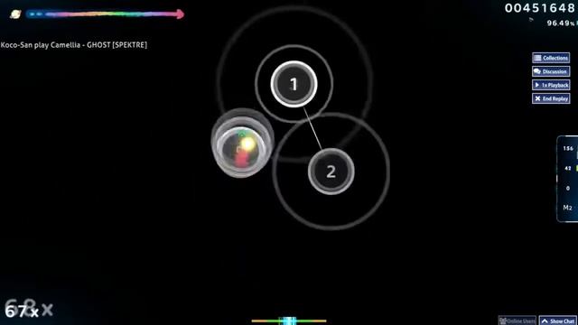 [osu!] Progression log #1: Camellia - GHOST смотреть онлайн