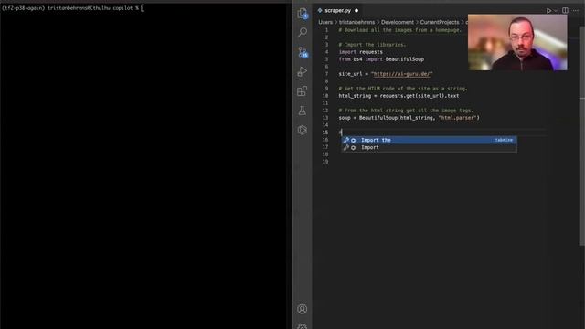 Using GitHub's Copilot to implement a web-scraper - Next Level Programming using Deep Learning смотреть онлайн