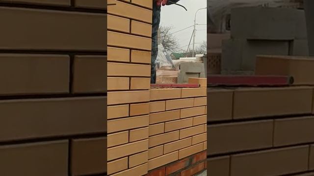 кирамический кирпич(кладка пилястры) смотреть онлайн