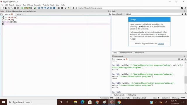 Python list 7(relational operators) смотреть онлайн