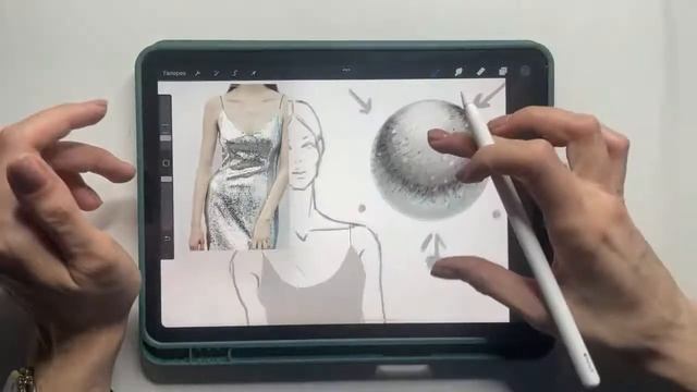 Прямой эфир:рисуем текстуры тканей. смотреть онлайн