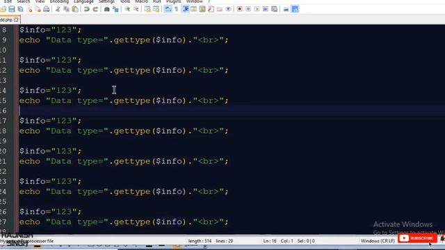 Lec-4 : Data types ,Variables and Comments in Php in Hindi смотреть онлайн