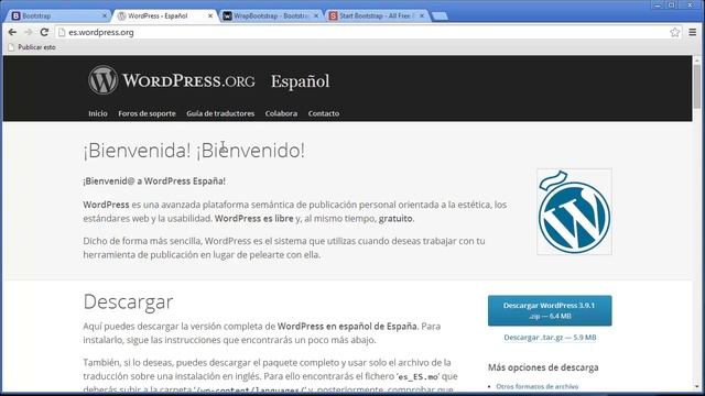 Bootstrap para Wordpress смотреть онлайн