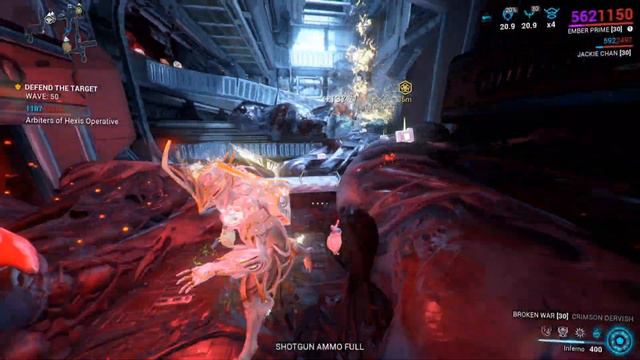Warframe Ember Prime 50 wave 18 min solo deff смотреть онлайн