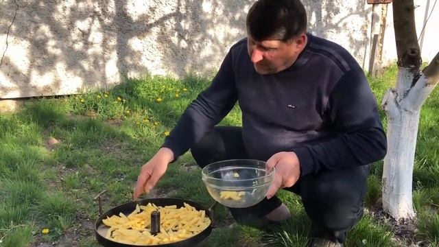 Обзор шикарной сковородки SHOP-PAN - Вкусная еда на сковородке с дисковой бороны смотреть онлайн