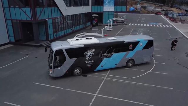 Отлет хоккейной команды "Сахалин" на первый выездной матч в Томакомаи в гости к "Одзи Иглз" смотреть онлайн