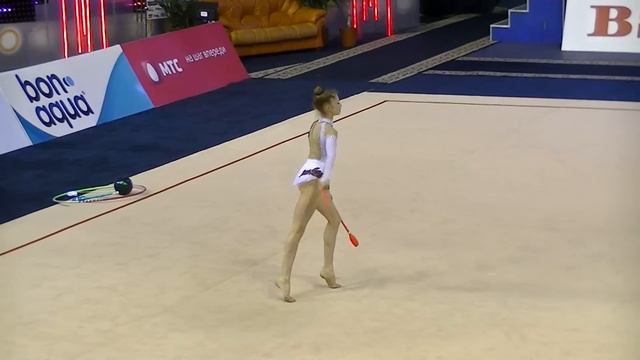 Zafirova Erika (BUL) clubs junior final Cup of World 2014 Minsk смотреть онлайн