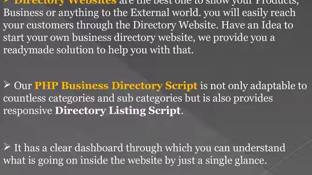 Directory Script - PHP Business Directory Script смотреть онлайн