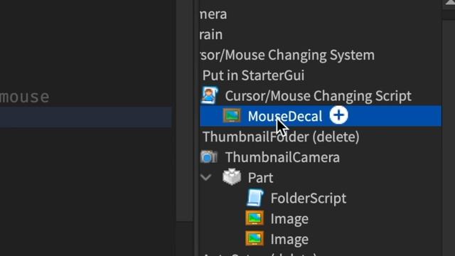 Quick Tutorial: How To Make A Custom Cursor / Mouse [Model in Description] [Roblox Studio] смотреть онлайн