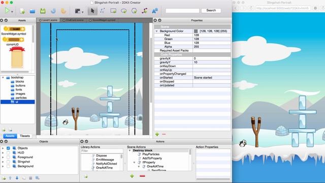 Facebook Playable Ads 2DKit Tutorial: Create a Slingshot Game Ad in 2 minutes смотреть онлайн