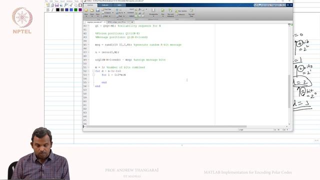 MATLAB Implementation for Encoding Polar Codes смотреть онлайн
