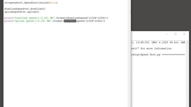 Python speedtest - Test internet speed in Python смотреть онлайн