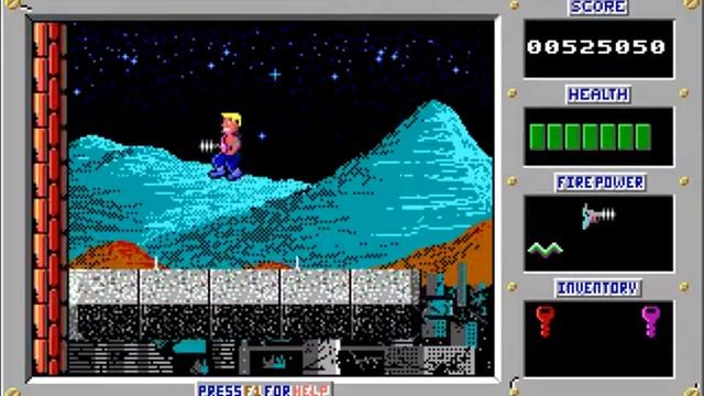 Duke Nukem (DOS) Episode 1: Shrapnel City - Level 3 смотреть онлайн