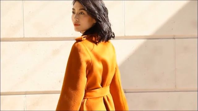 Women-s coat double sided water ripple cashmere coat long hand stitched wool coat female autumn смотреть онлайн