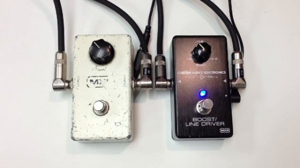 1980 MXR Micro Amp vs CAE Custom Audio Electronics Boost Line Driver