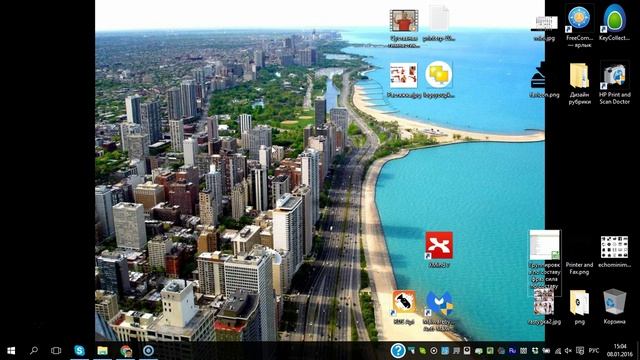 Как уменьшить значки на рабочем столе Windows 7/8/8.1/10 смотреть онлайн
