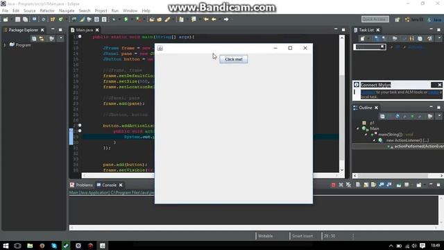 Java: JButton ActionPerformed смотреть онлайн