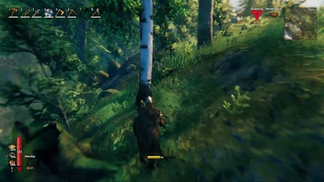 ПЕРВАЯ ВЫЛАЗКА В ГОРЫ) ВОЛКИ СОВСЕМ ЖЕСТКИЕ В VALHEIM смотреть онлайн