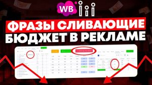 Минус-фразы, кластеры | Ручное управление фразами в авторекламе Wildberries