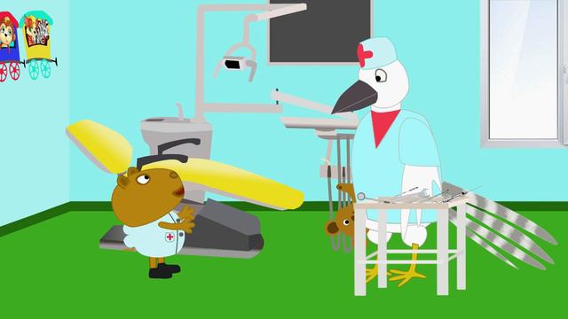 Маленький доктор. Лечим зубы.3 серия. Мультики для детей. смотреть онлайн