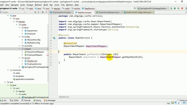 12、SpringBoot缓存 自定义CacheManager смотреть онлайн