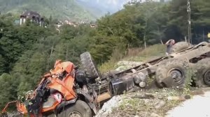 Страшный сон водителя грузовика.