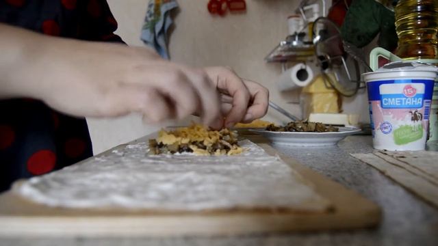 ЛАВАШ С НАЧИНКОЙ НА СКОВОРОДЕ | НЕДЕЛЯ ЗАКУСОК (совместно с другими блогерами) смотреть онлайн