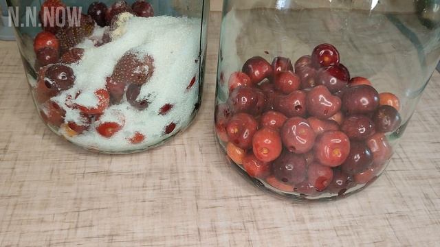 Компот из черешни с имбирём БЕЗ СТЕРИЛИЗАЦИИ! Заготовки на зиму Cherry compote WITHOUT STERILIZATIO смотреть онлайн