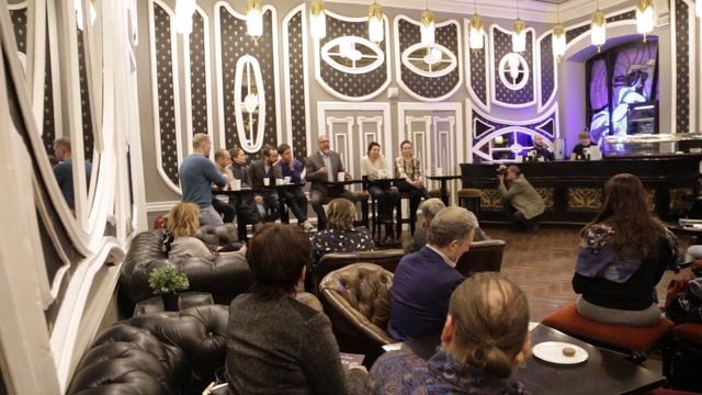 Чаепитие с Ю. Грымовым и актерами театра "МОДЕРН" после спектакля "Матрёшки на округлости Земли"_02 смотреть онлайн