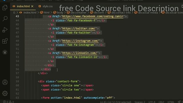 Contact Form Create using HTML, CSS & JavaScript |Free Code| How to make Responsive Contact Form J смотреть онлайн