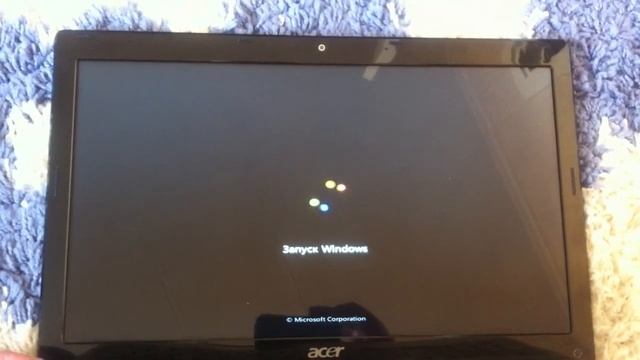 Загрузка Windows за 14 секунд Acer 5750G 128GB SSD OCZ Vertex 3 смотреть онлайн