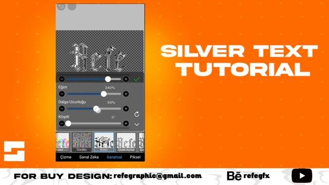 HOW TO MAKE SİLVER TEXT ON MOBİLE - how to make Chrome effect (ibish paint tutorial) смотреть онлайн