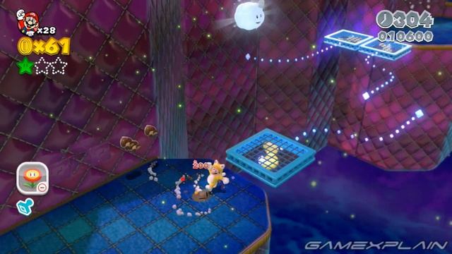 Super Mario 3D World - World 2-2 Green Stars & Stamp Locations Guide & Walkthrough (Puffprod Peaks) смотреть онлайн