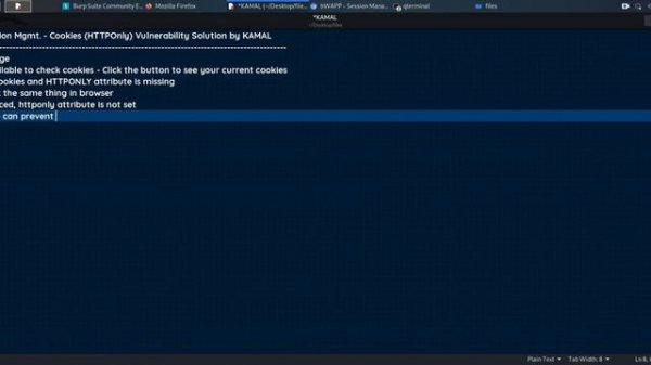 BWapp : Session Mgmt. - Cookies (HTTPOnly) Vulnerability Solution (LOW Security)