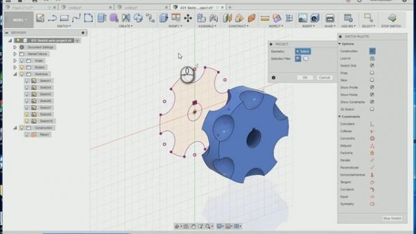 Дополнительная информация по проекциям во Fusion 360 - Выпуск #071