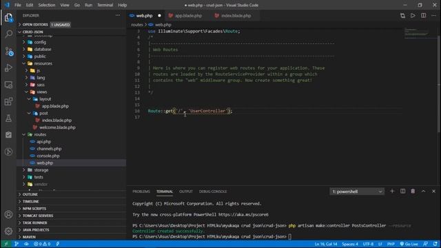 Cara CRUD File JSON dengan Framework Laravel Part 1 | Dokumentasi Kuliah смотреть онлайн