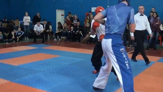 Волик Руслан 1.3 ЛАЙТ 14.02.16 Чемпионат и Первенство г.Севастополь по кикбоксингу WAKO смотреть онлайн