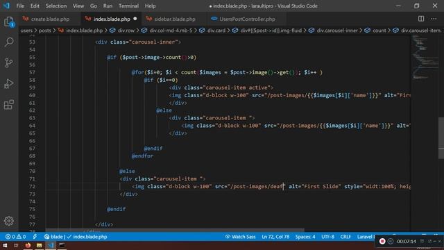 3 Laravel and Bootstrap Carousel For The Post Images смотреть онлайн