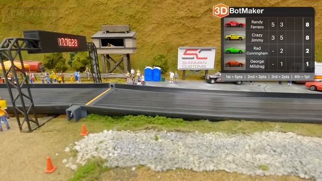 Pontiac Fiero Tournament (Race 1 Of 3) Downhill Diecast Racing