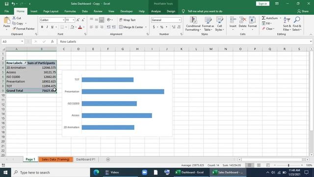 How to Create Dashboard using Pivot Table in Excel (P-01) смотреть онлайн