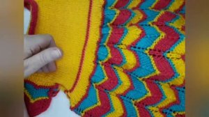 ❤Детское платье спицами.❤Узор "Миссони".❤Knitting.