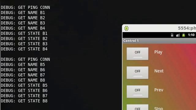 Raspberry pi and android simple remote control. Java android client. смотреть онлайн