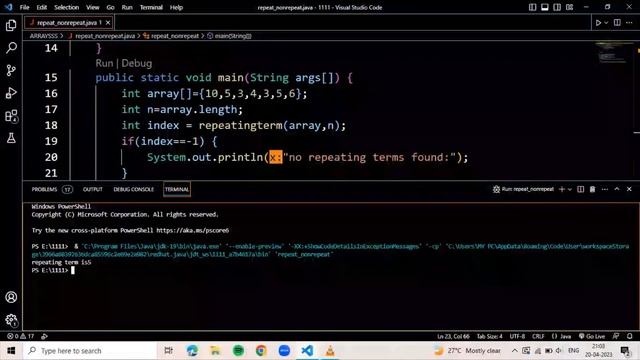 finding repeating and non-repeating elements in an array | java arrays | java programming #37 смотреть онлайн