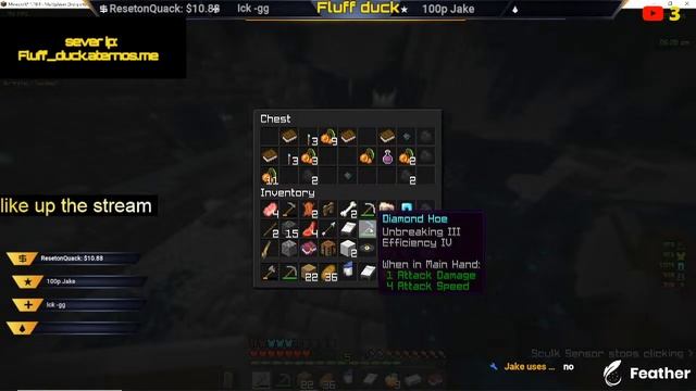 Mincraft Java sever IP on screen (first stream back!!!) смотреть онлайн